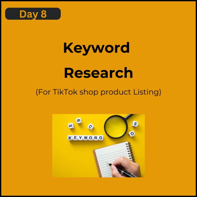 Keyword Research For TikTok Shop product listing  The First Step to an Optimized Listing